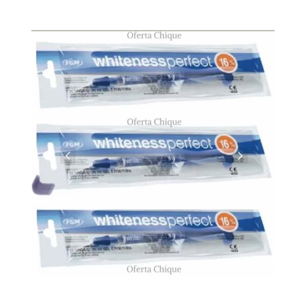 Clareamento Whiteness Perfect 16% - 3 Seringas