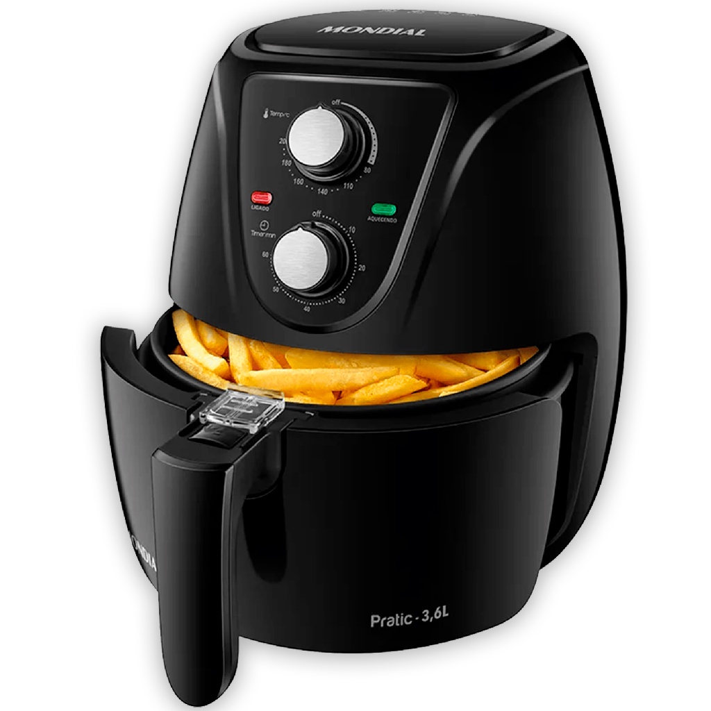 Fritadeira Elétrica Sem Óleo Air Fryer AF-36-FB 3,6L Mondial 127v