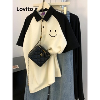 Lovito Camiseta Feminina Casual Com Padrão De Desenho Animado LNE42226