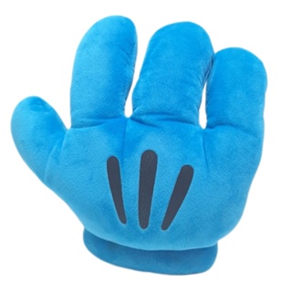 brinquedo pelúcia luva mão mickey azul
