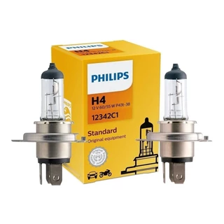 Par Lampada Philips Halogena H4 12v 60w/55w Standard 12342c1