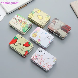 Amonghot > Mini Caixa De Lata Latas Vazias Com Tampa Rectangular Portátil Pequeno Container De Armazenamento Novo