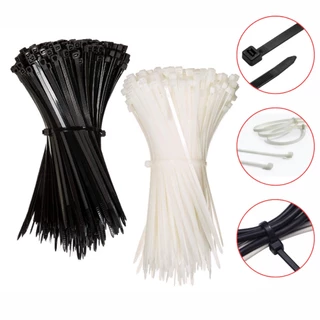Kit 20x Abraçadeiras de Nylon (Enforca Gato) 10x Pretas + 10x Brancas