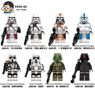Filme de Ficção Científica Minifiguras Star Wars 212th Trooper Building Block Doll Collection Ornamentos mini modelo Gift Toy