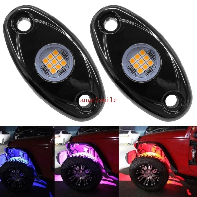 Acessórios Auto LED Rock Lights 9 LEDs Underglow IP67 Lâmpada De Teto À Prova D Para Pickups De Caminhões