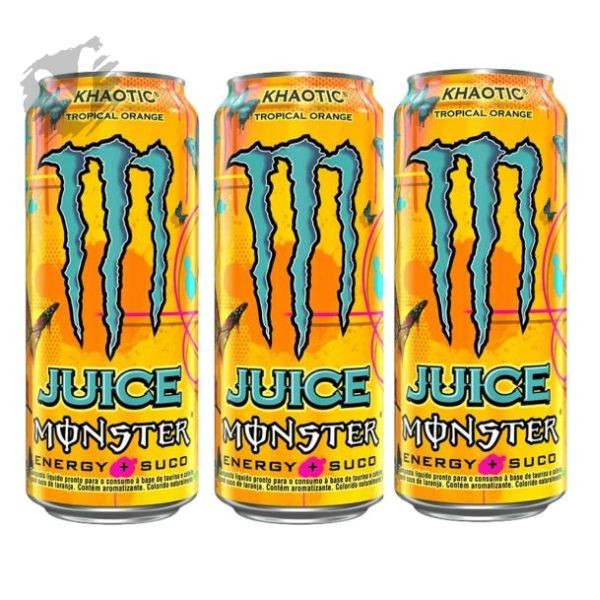SEVESKIG Bitter Melon Monster セット売り　3体 3 Energético Monster Energy Sabores 473ml Kit com três unidades