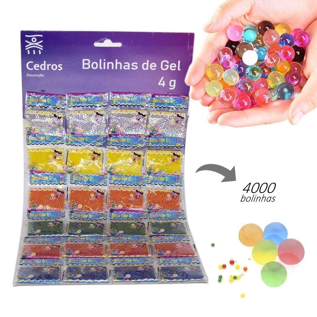 Orbis Bolinhas De Gel Cresce Na Água 4000 Unds Coloridas Arminha Guerra ...