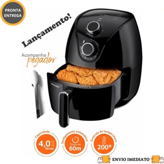 Fritadeira Elétrica Sem Óleo Multilaser Air Fryer Preto 4l 110v - CE221
