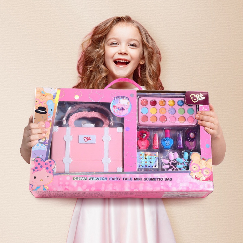 30 peças laváveis crianças maquiagem kit/meninas portátil set SPBE