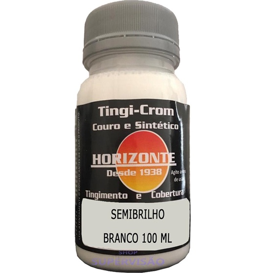 Tinta Branca 100ml Restaura Couro Legitimo Sintetico Sofa