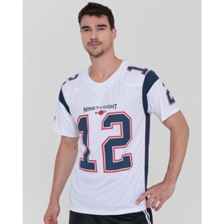 Camiseta Masculina Esporte Estampada Branca