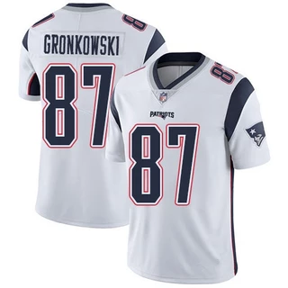 Camiseta Man NFL Football Patriots 87 Gronkowski Segunda Geração De Jersey De Futebol