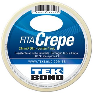 Fita crepe 24mmx50m Tekbond