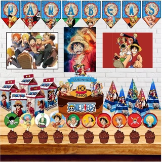 Kit Festa One Piece Só um Bolinho + Lembrancinha