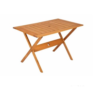 Mesa de madeira dobrável Mestra Ipanema 120x70cm stain jatobá Butzke