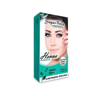 Henna Sobrancelha Super Bella Castanho Escuro 403