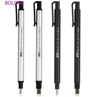 Apagador Mecânico BOLONI , Borracha Super Fina Em Forma De Caneta De Alta Precisão , Material Escolar Esboço De Lápis De Alto Brilho Refilável Manga Destaque