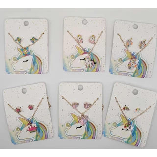 KIT 4 CARTELA DE Colar +Brinco Conjunto Infantil Criança Menina Bijuteria Ideal Para Revenda Lembrancinha