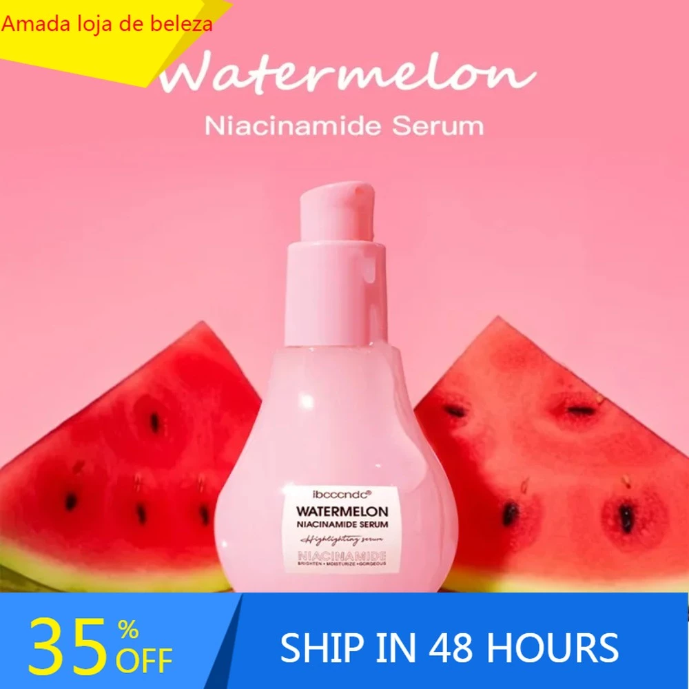 Melancia Niacinamida Soro De Maquiagem Hidratante Facial Leve Priming Liquid Highlighter
