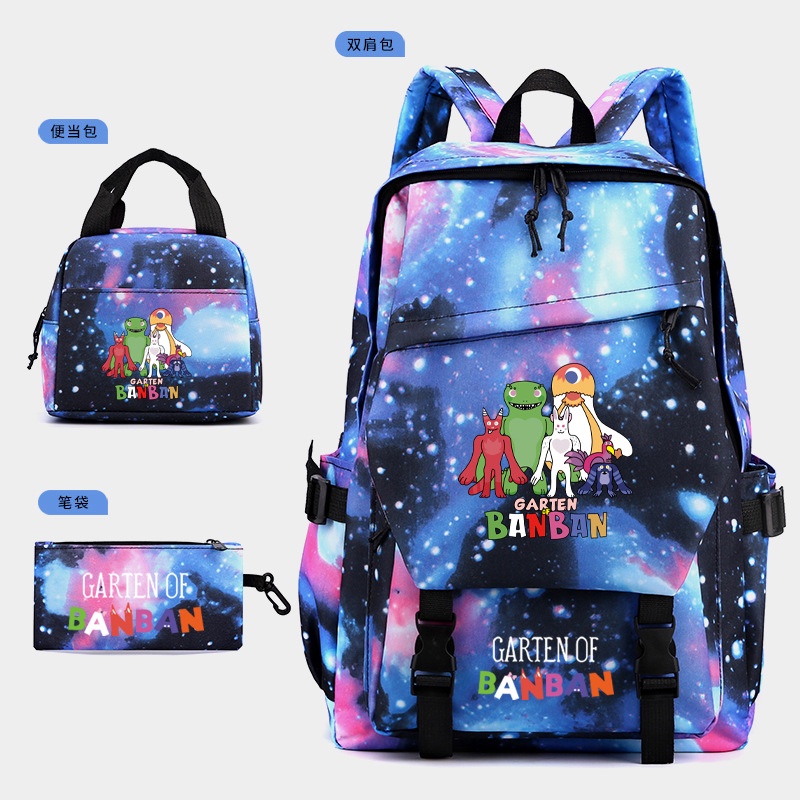 Garten Of Banban Jogo de Horror Mochila Crianças Meninos Meninas Cartoon  Escola Bag Viagem Ombro Mochila