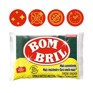 Esponja Sintetica Resistente Multiuso Lavar Louca Bombril