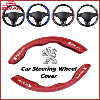 Capa Do Volante Carro Peugeot Protetor De Fibra De Carbono Para Carros Acessórios Confortáveis Duráveis 206 208 207 307 308 2008 3008 508 408 5008 406