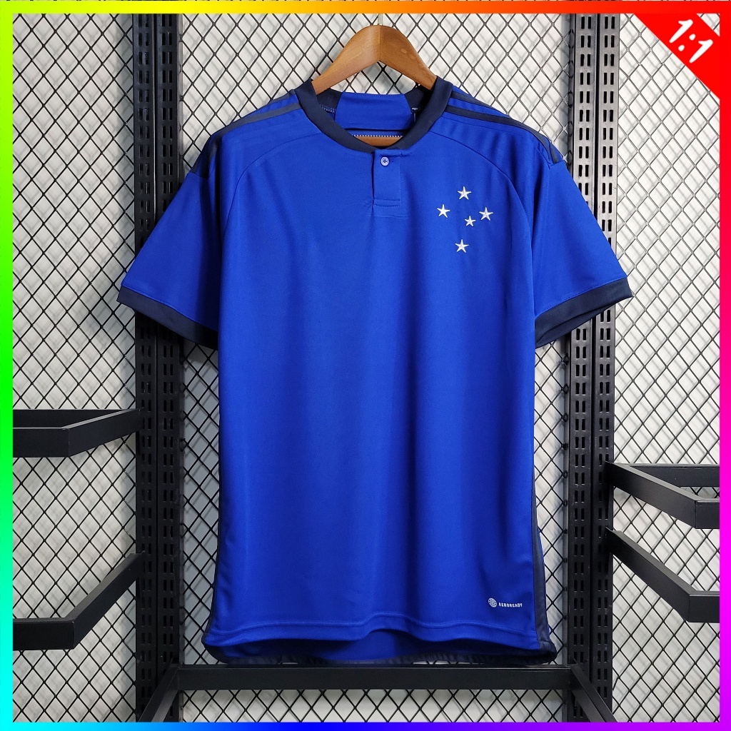 Camisa Team 23/24 Cruzeiro do sul Azul Cr-o Home Camisa KLSL Futebol
