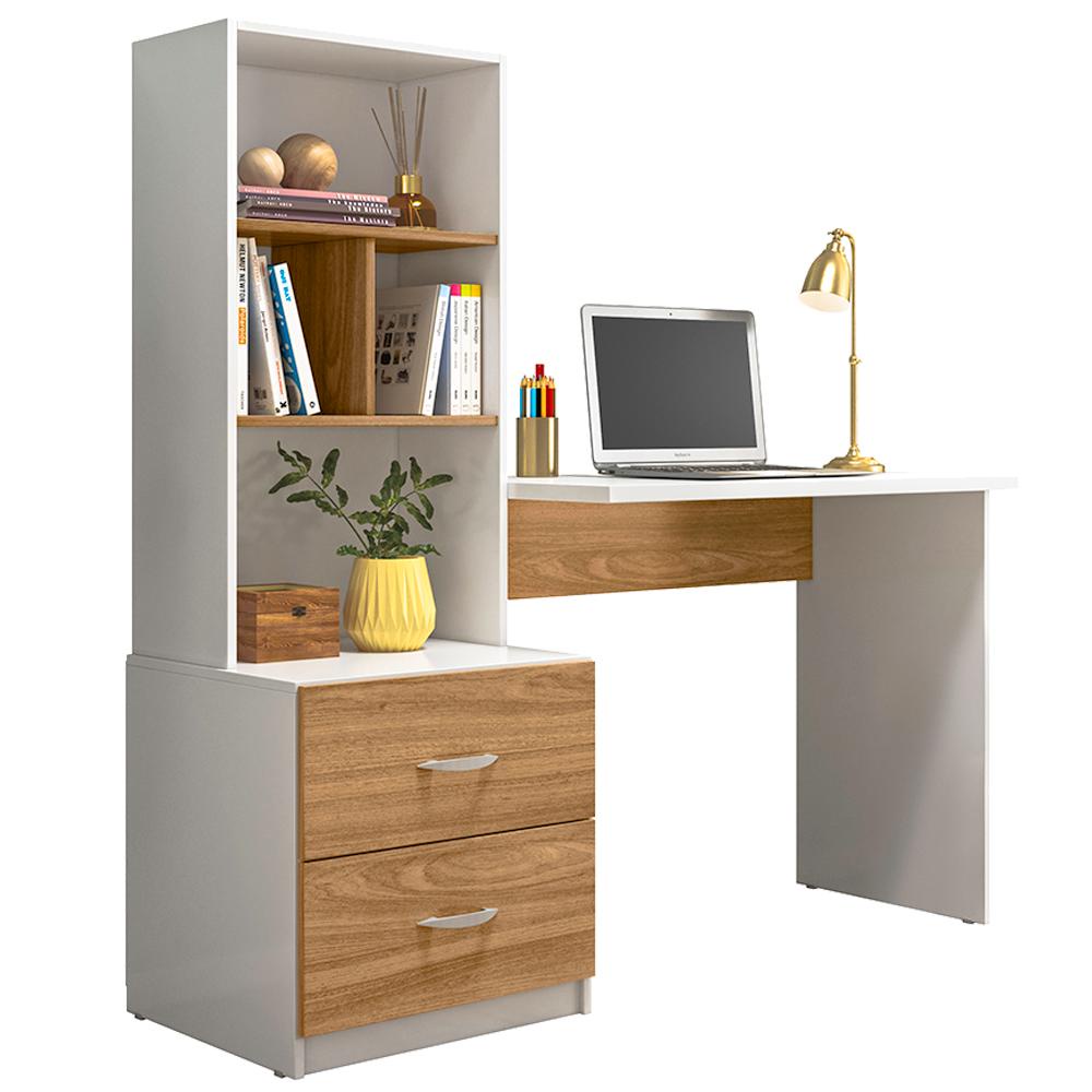 Escrivaninha Multifuncional 2 Gavetas 138cm PLLA