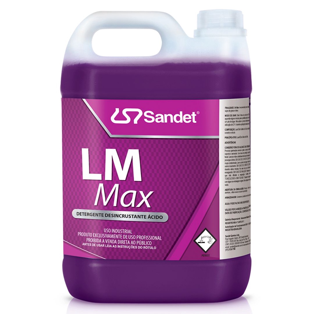 Lm Max Limpeza Sujidades Mais Pesadas Máxima Eficiência 5l
