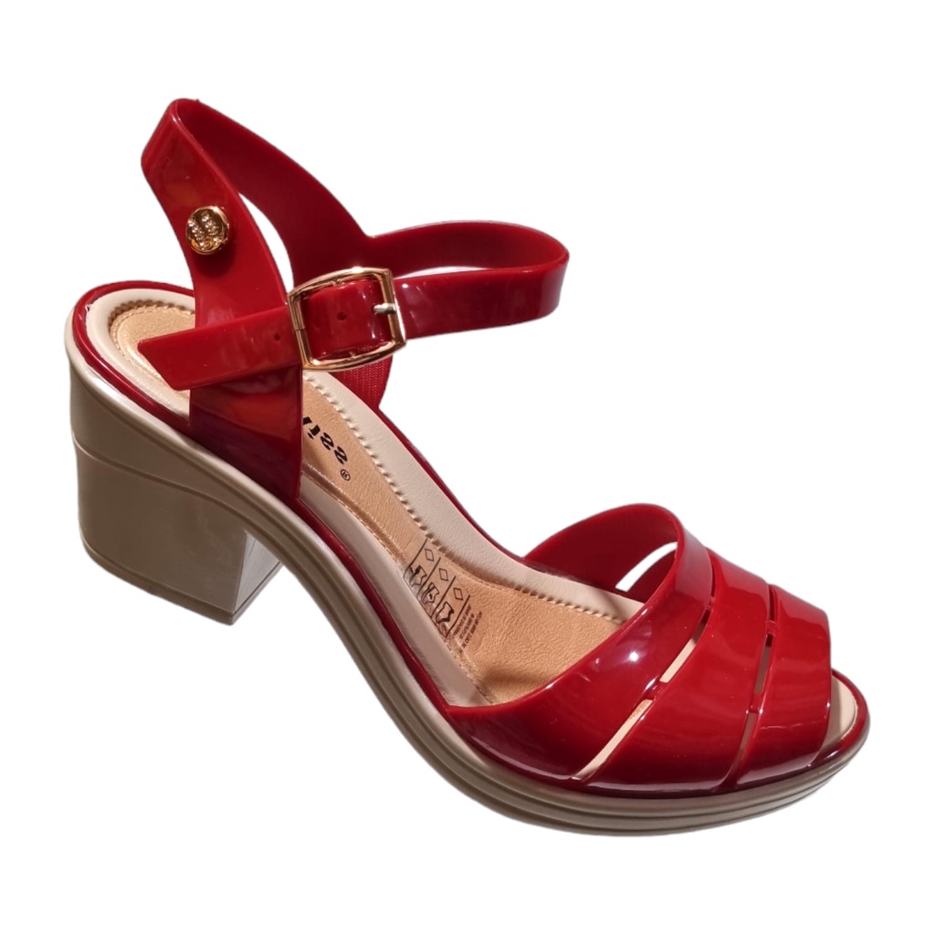 Sandália Miss Miss Tiras Social Festa Plataforma Salto Baixo