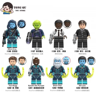 Superhero Minifigures Starforce Nick Fury Bloco de construção de brinquedos Starforce Coleção de brinquedos Ornamentos mini modelo Brinquedos Infantis