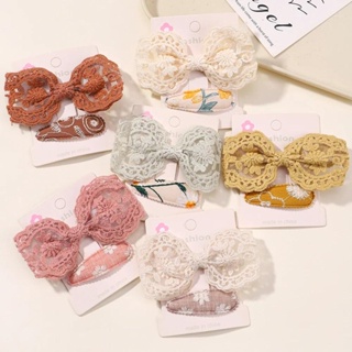 2Pcs/Set Flower Baby Print Clipes De Cabelo Para Meninas Bonitas Barrettes Cabeleireiro Crianças Acessórios De