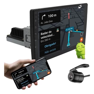 Multimídia 9" Polegadas Traseira 1 Din H-Tech HT-9823CA Android + Câmera de Ré
