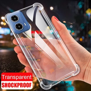 Motorola MOTO G34 5G G73 G53 5G Capa Transparente Completa Cristal Saco De Ar À Prova De Choque Geléia
