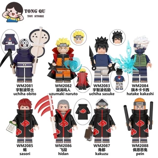 Minifiguras Anime NARUTO Bloco de construção NARUTO Coleção de Bonecas Modelo Brinquedo de Aniversário