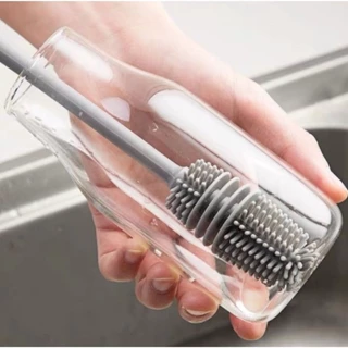 KIT 5 Escova Multiuso Silicone De Lavar Garrafa Mamadeira Copo Taça