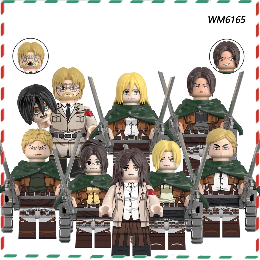 Montagem De Brinquedos Da Série anime Modelo minifigure De Bonecos