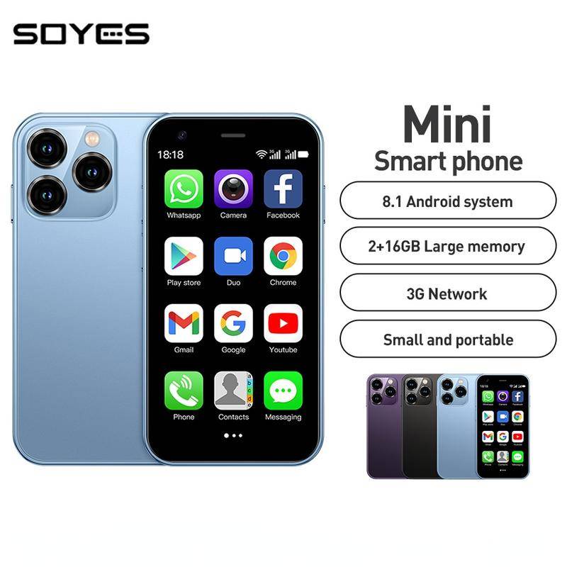 SOYES XS15 Android 8.1 2GB + 16GB Mini Smartphone 3.0 Inch Telefone 3G Rede Infantil Quad Core Pequeno