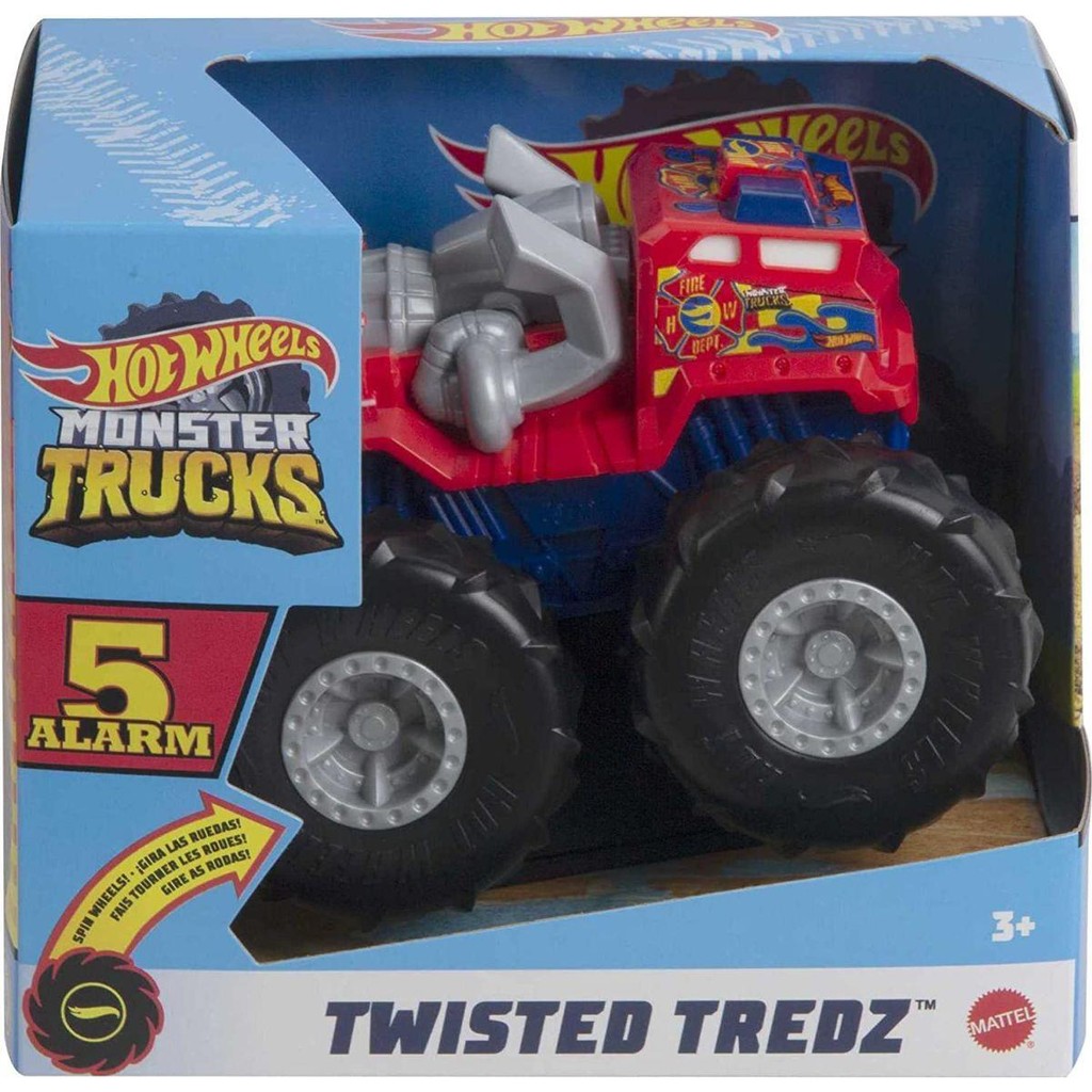 Carrinho Monster Trucks Twisted Tredz Hot Wheels Mattel Escala 1