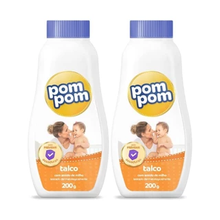 2x Talco Infantil Pom Pom 200g em Oferta na Shopee