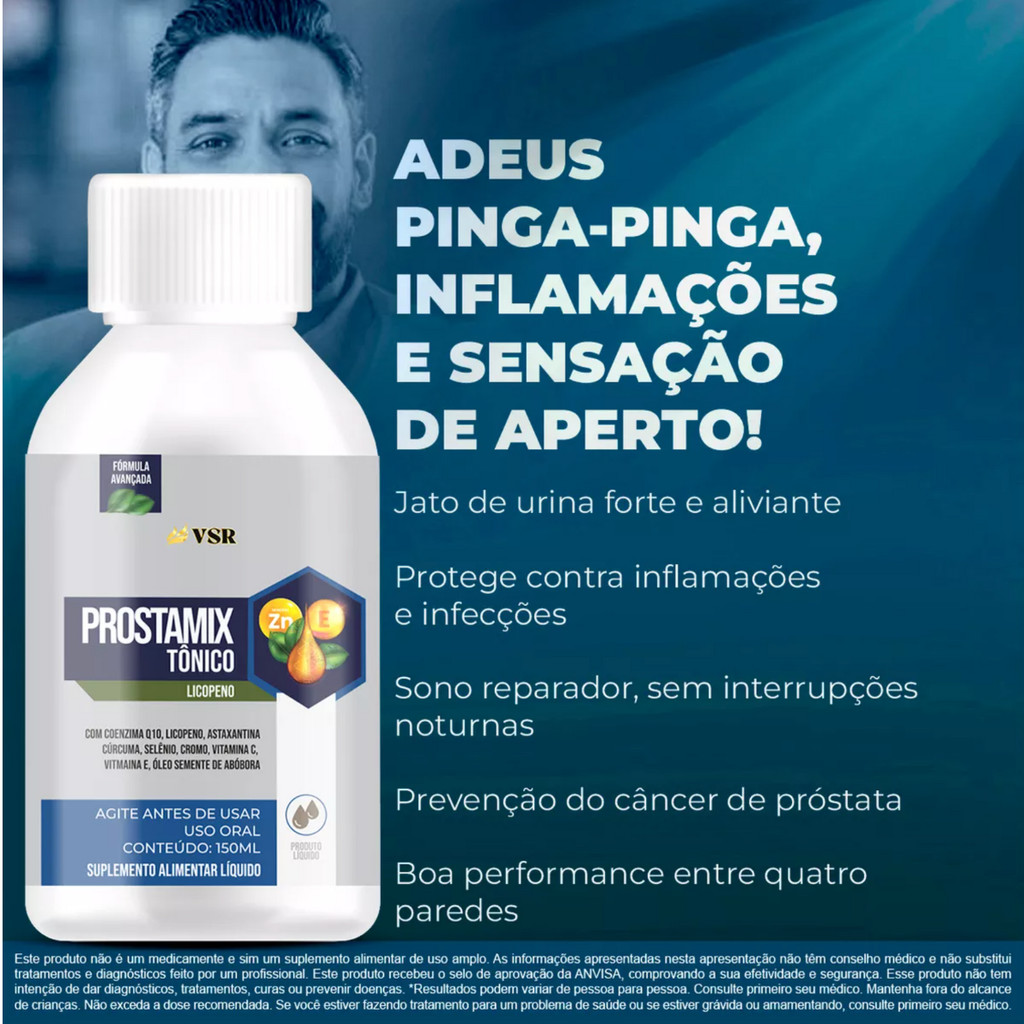 Prostamix - Suplemento Alimentar Liquido - 1 Frasco com 150ml ...