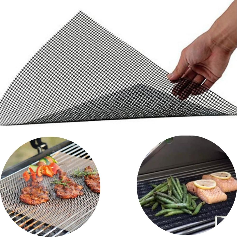 Tapete Manta Antiaderente Churrasqueira Air Fryer Tela Grill Carne e Vegetais