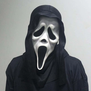 Máscara Engraçada Com Capuz De Pânico Para Partie/Halloween/Cosplay De Carnaval