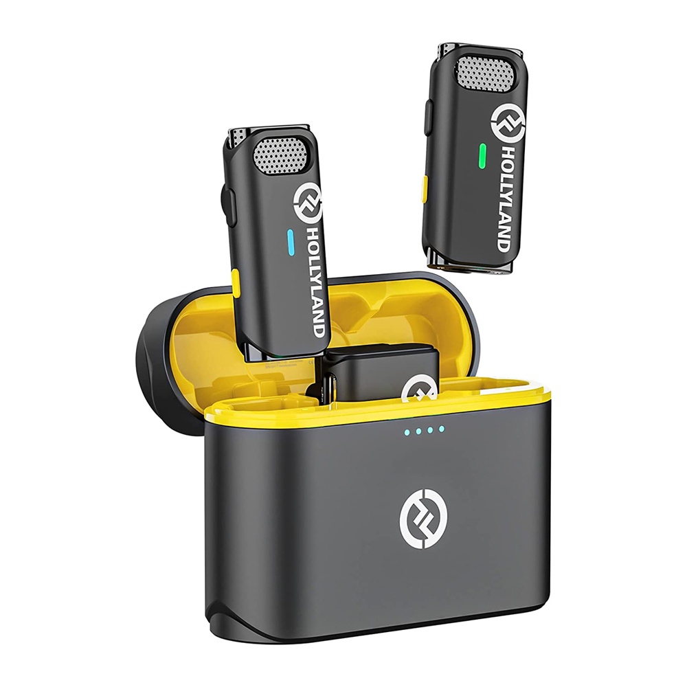 Sistema Microfone Sem Fio Hollyland Lark M1 p/2 Pessoa Preto