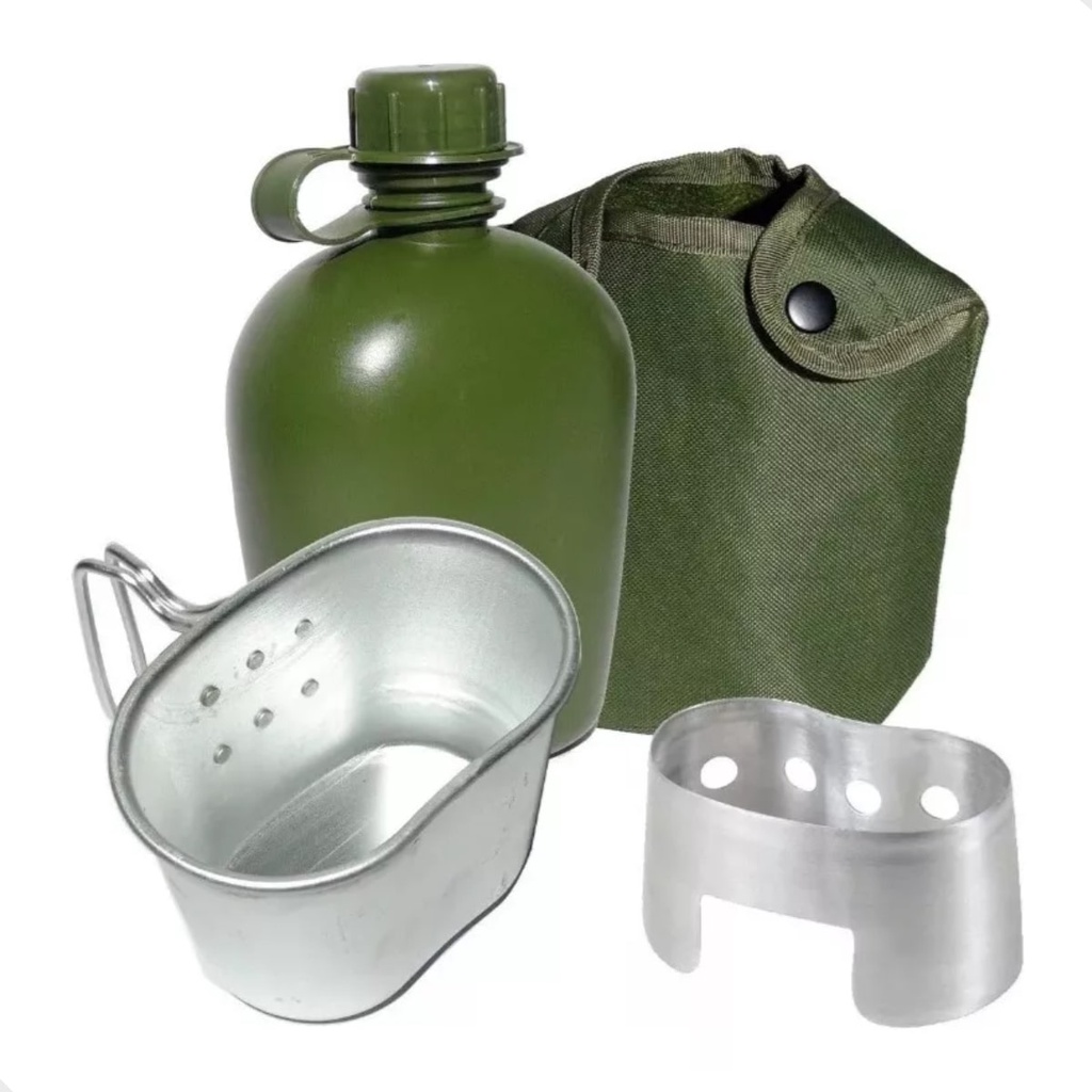 Cantil Com Caneca Alumínio E Espiriteira - 1 Litro