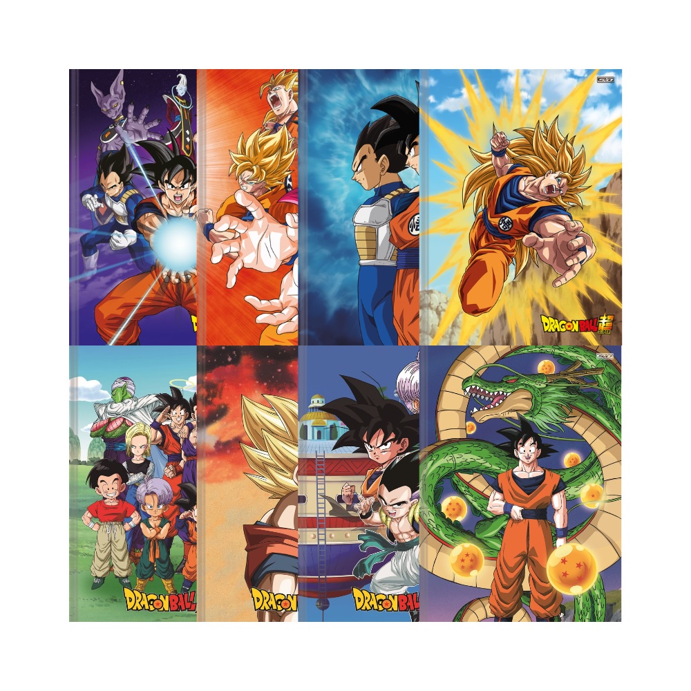 Caderno Brochura Univ CD 80fls Goku Dragon Ball São Domingos - Welban