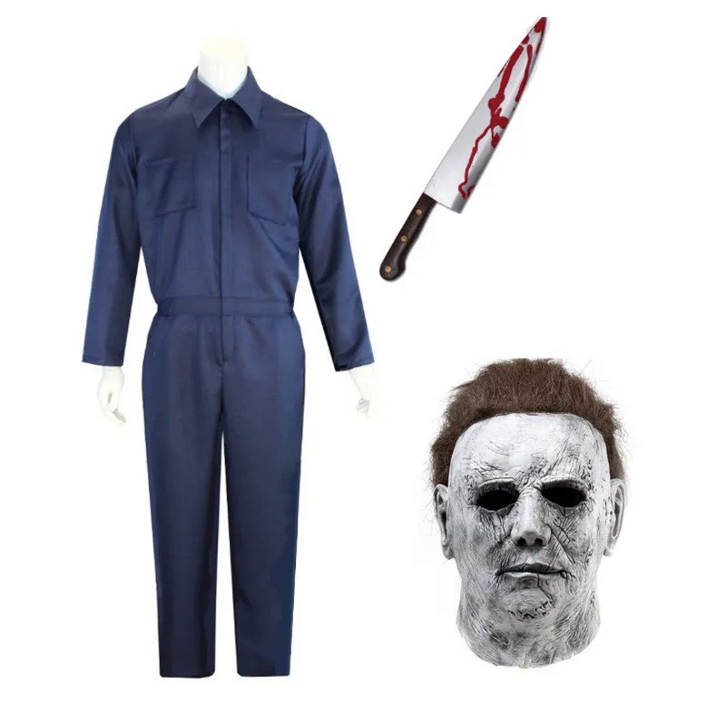 Fantasia Kit Michael Myers Completa Traje Macacão com Mascara Adulto  Halloween Cosplay Filme de Terror Uniforme - Fest Island - Fantasia -  Magazine Luiza