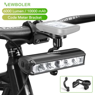 Newboler 10000mAh Farol De Bicicleta Com Luz De Elevação De 6000 Lumens Tipo C Recarregável IPX6 Ciclismo À Prova D'água