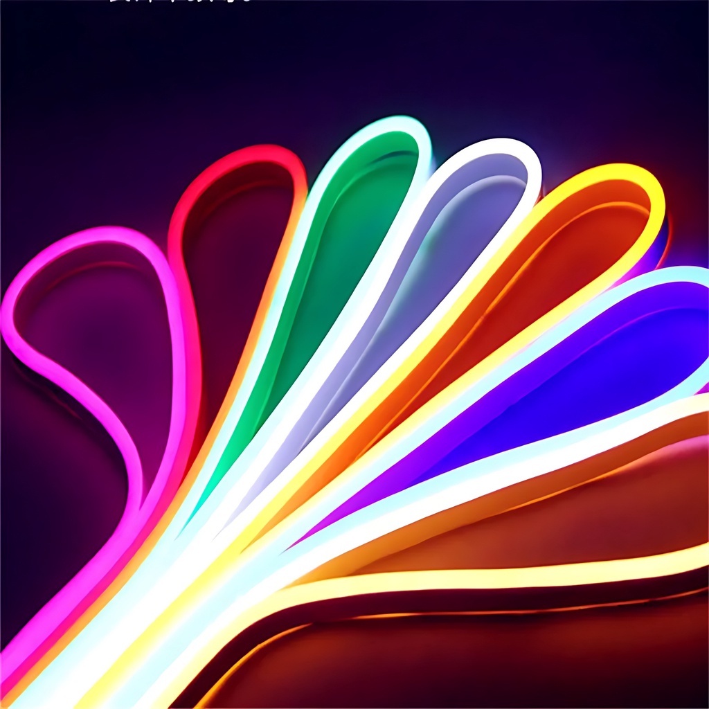 Fita Led Neon Flexivel 5 Metros Carro Quarto Decoração Decorativo Iluminação 12v Colorido