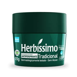 Desodorante Creme Antitranspirante Tradicional Herbissimo 55G